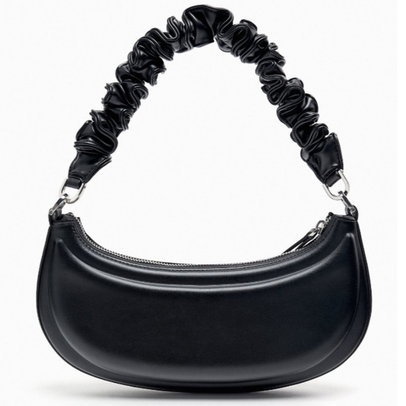 Zara Handbags - 🆕 Zara Half Moon Ruched Strap Shoulder Bag